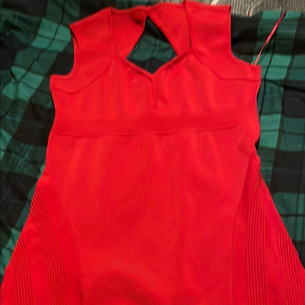 Guess Vibrant Red Asymmetrical Dress